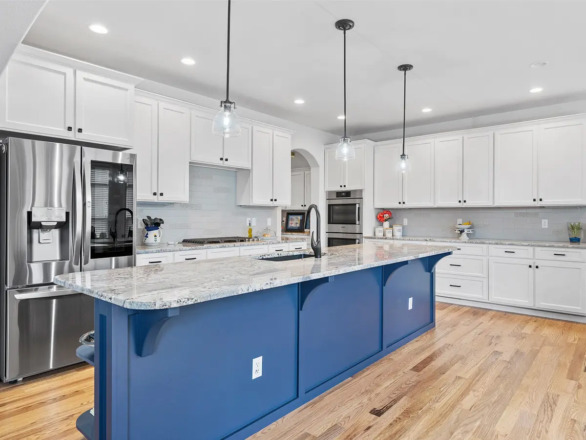 Large Kitchen Cabinet Resurfacing Project AFTER